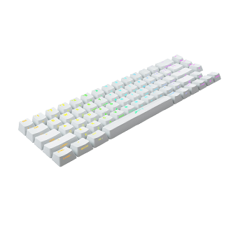 K5 Compact Base Keycaps White